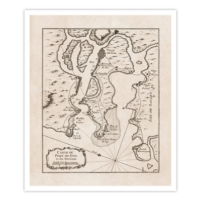 Carte du port de Goa [1764]