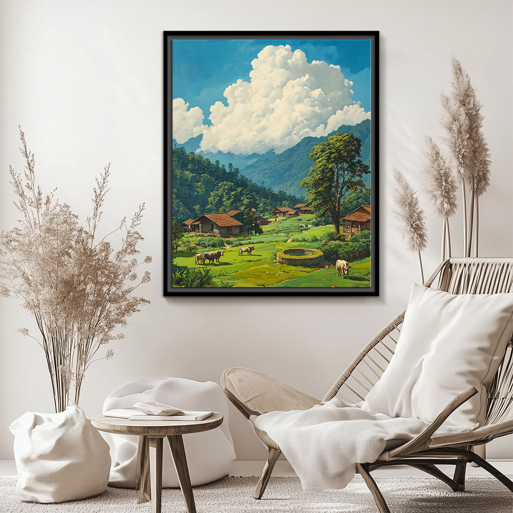 A village in the valley