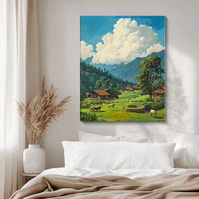 A village in the valley