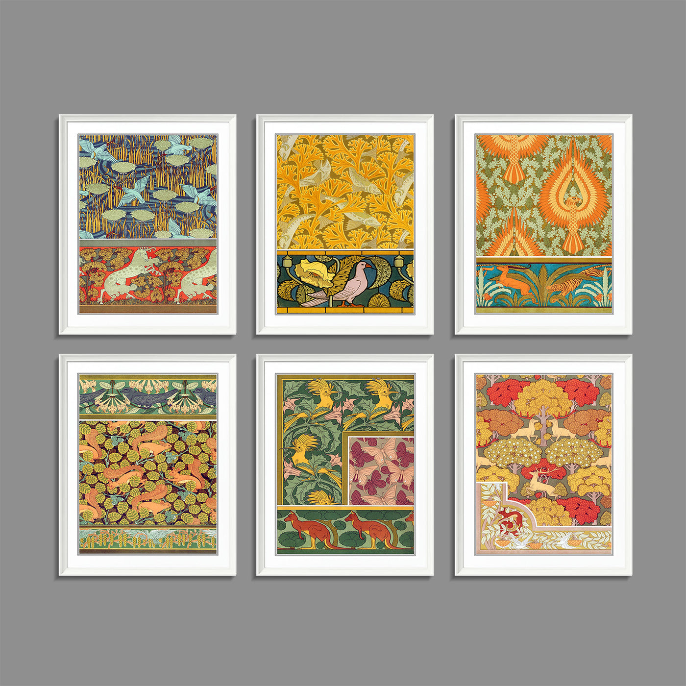 Vintage Patterns II (Set of 6)