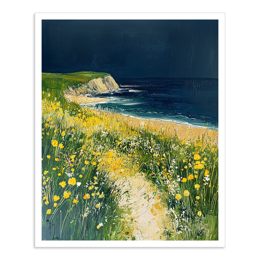Wildflowers by the Shore