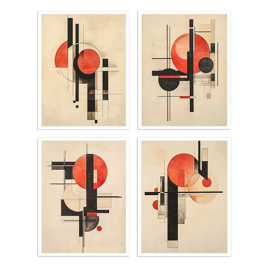 Abstract Chronology (Set of 4) – Calcuttan