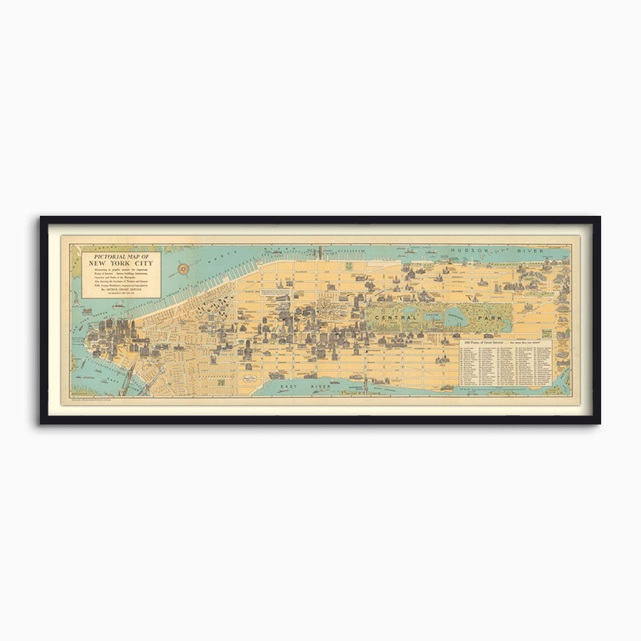 Map of New York City, 1926