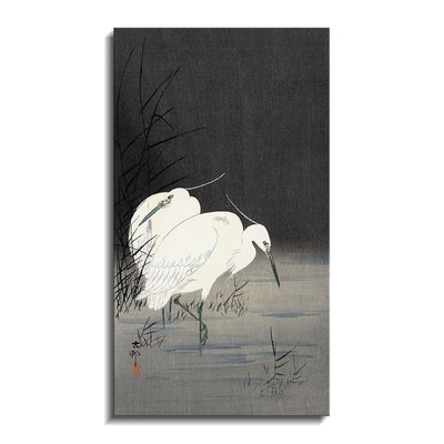 Two Egrets in the Reeds, 1900-1930