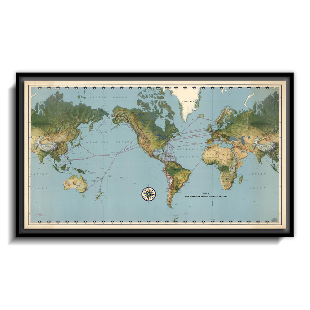 Pan American World Airways Map I