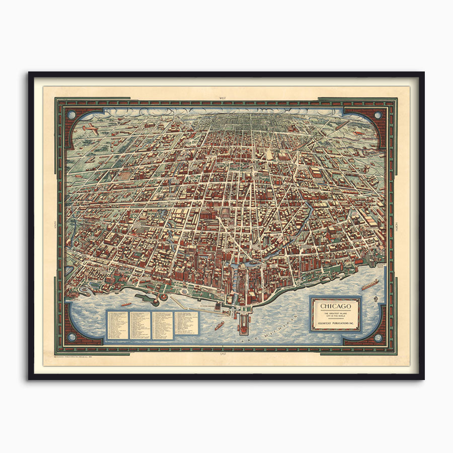 Map of Chicago, 1938