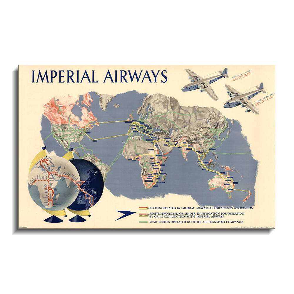 Imperial Airways Map