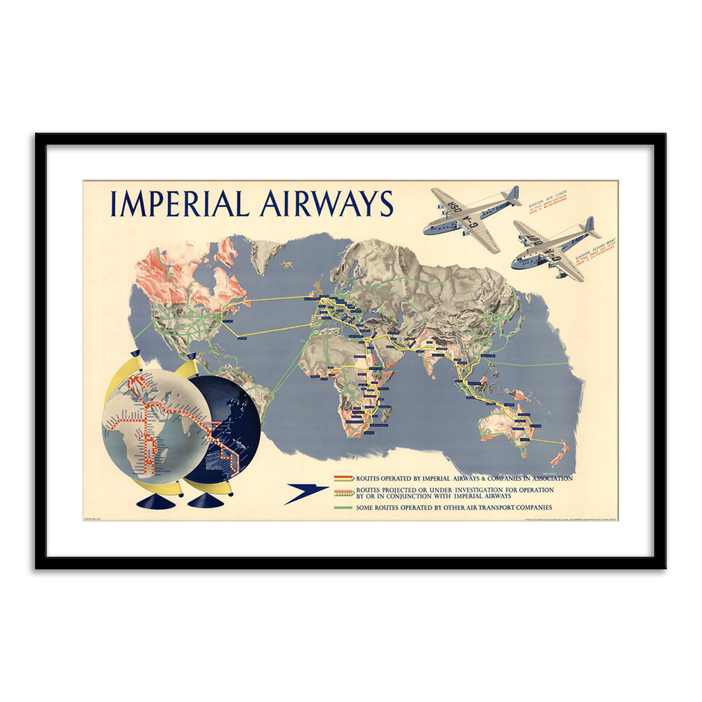Imperial Airways Map