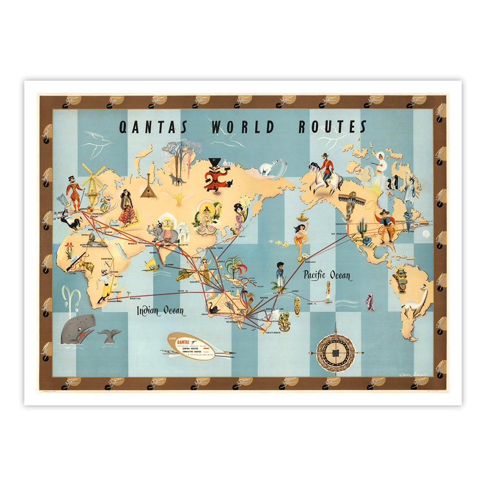 Quantas World Map