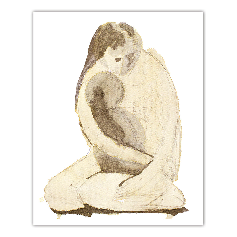 Mom And Baby In Beige