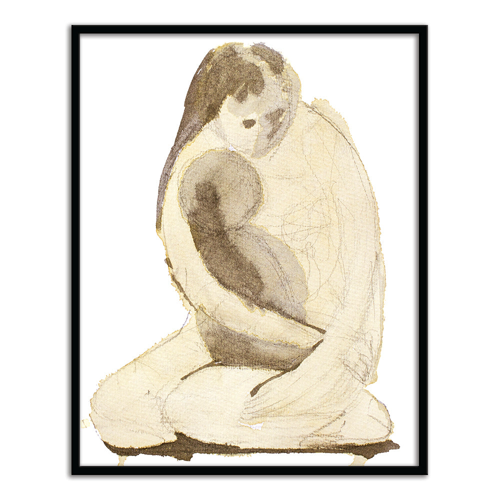 Mom And Baby In Beige