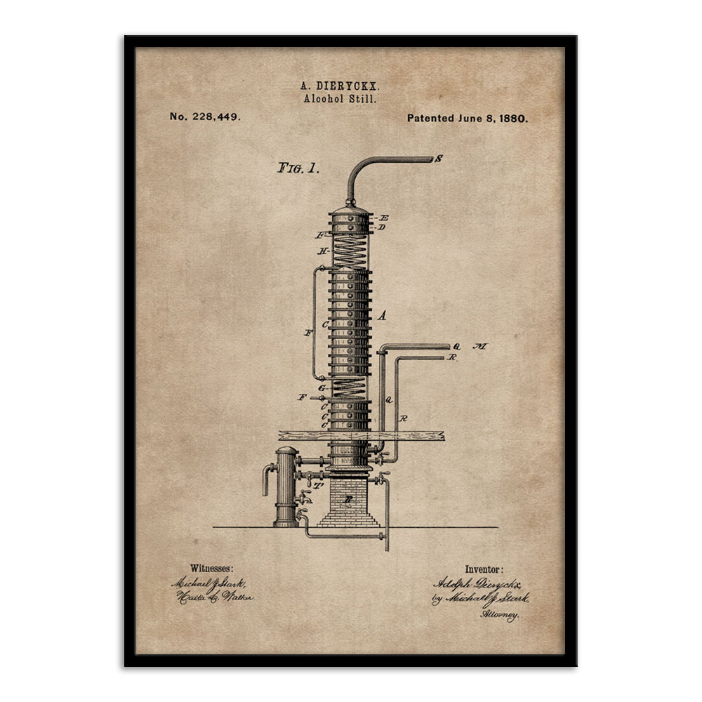 Patent Document of an Alcohol Still