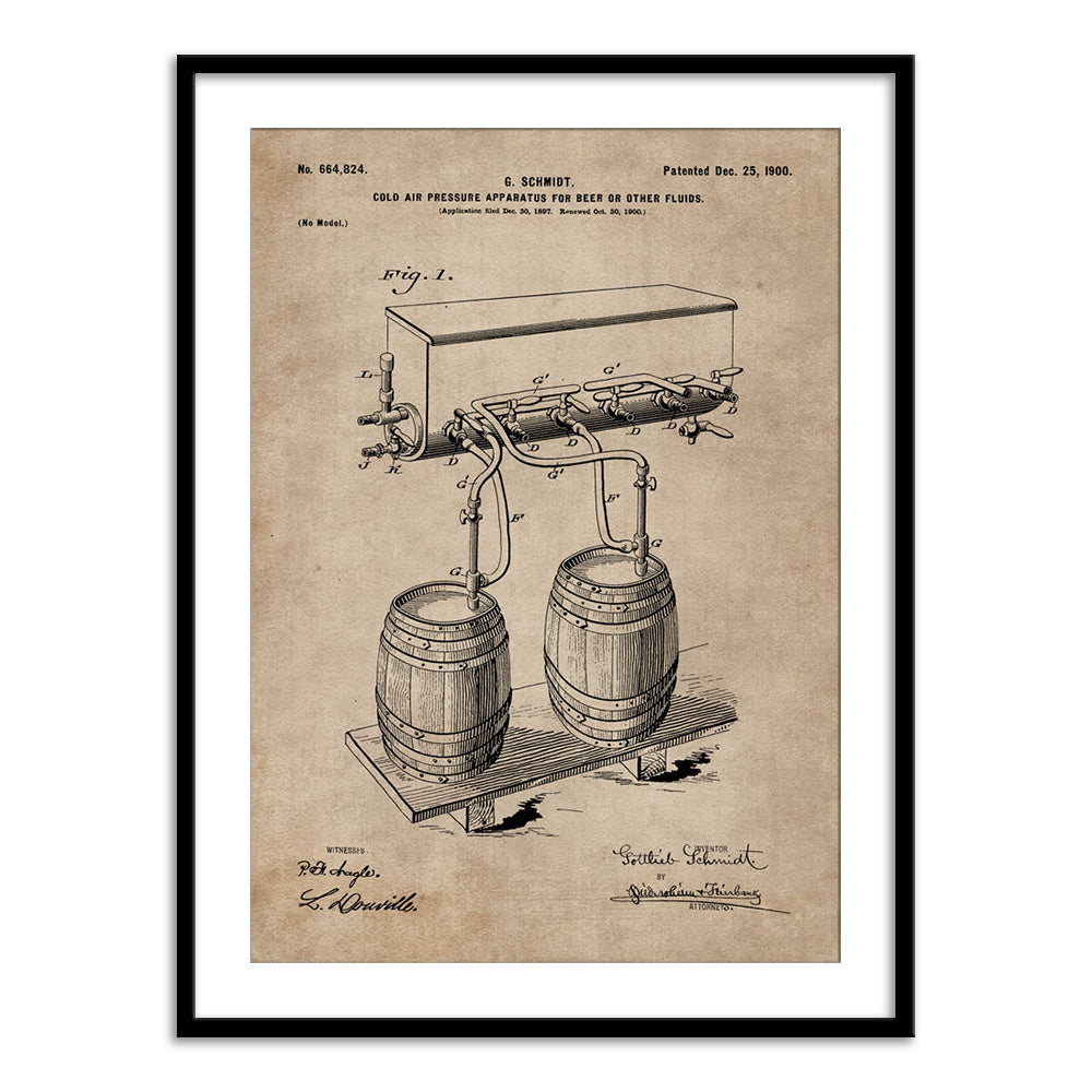 Patent Document of a Cold Air Pressure Apparatus for Beer