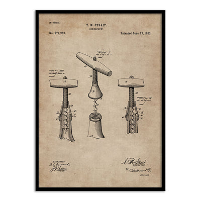 Patent Document of a Cork Screw