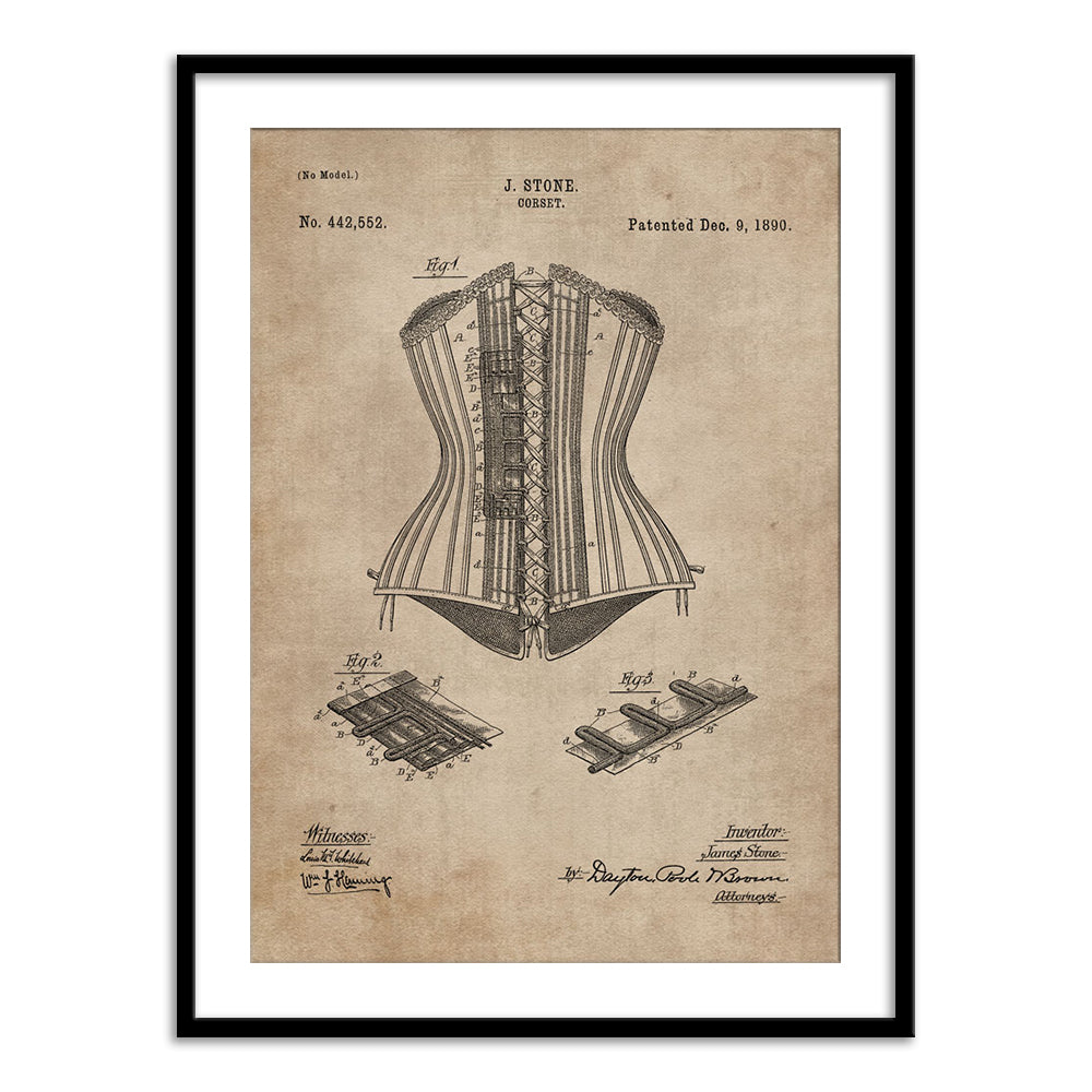 Patent Document of a Corset