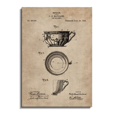 Patent Document of a Cup or Bowl