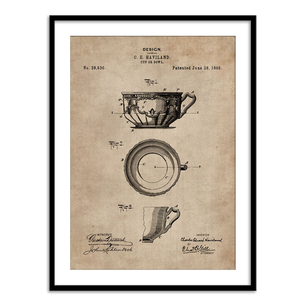 Patent Document of a Cup or Bowl