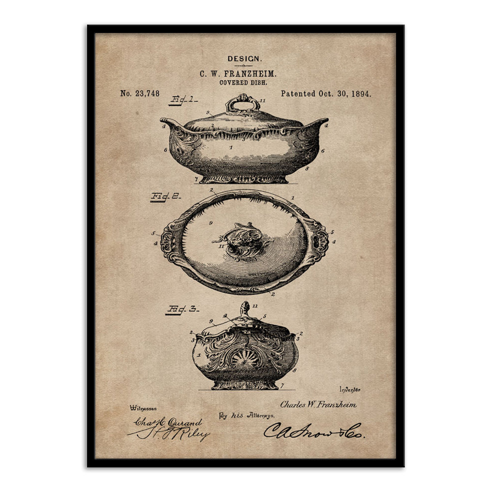 Patent Document of a Covered Dish