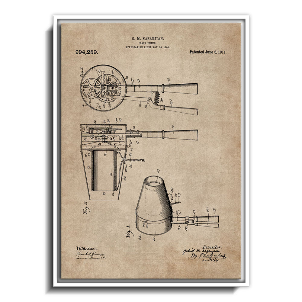 Patent Document of a Hair Dryer