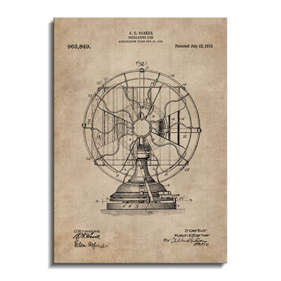Patent Document of an Oscillating Fan