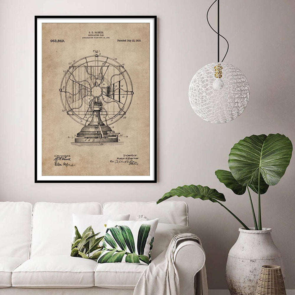 Patent Document of an Oscillating Fan