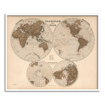 Planiglob Der Erde [1886]