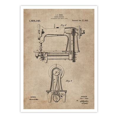 Patent Document of a Sewing Machine