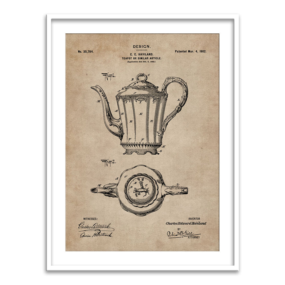 Patent Document of a Teapot