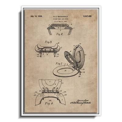 Patent Document of a Toilet Seat & Cover